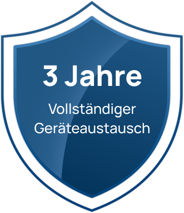 Drei  Jahre Ersatzgarantie