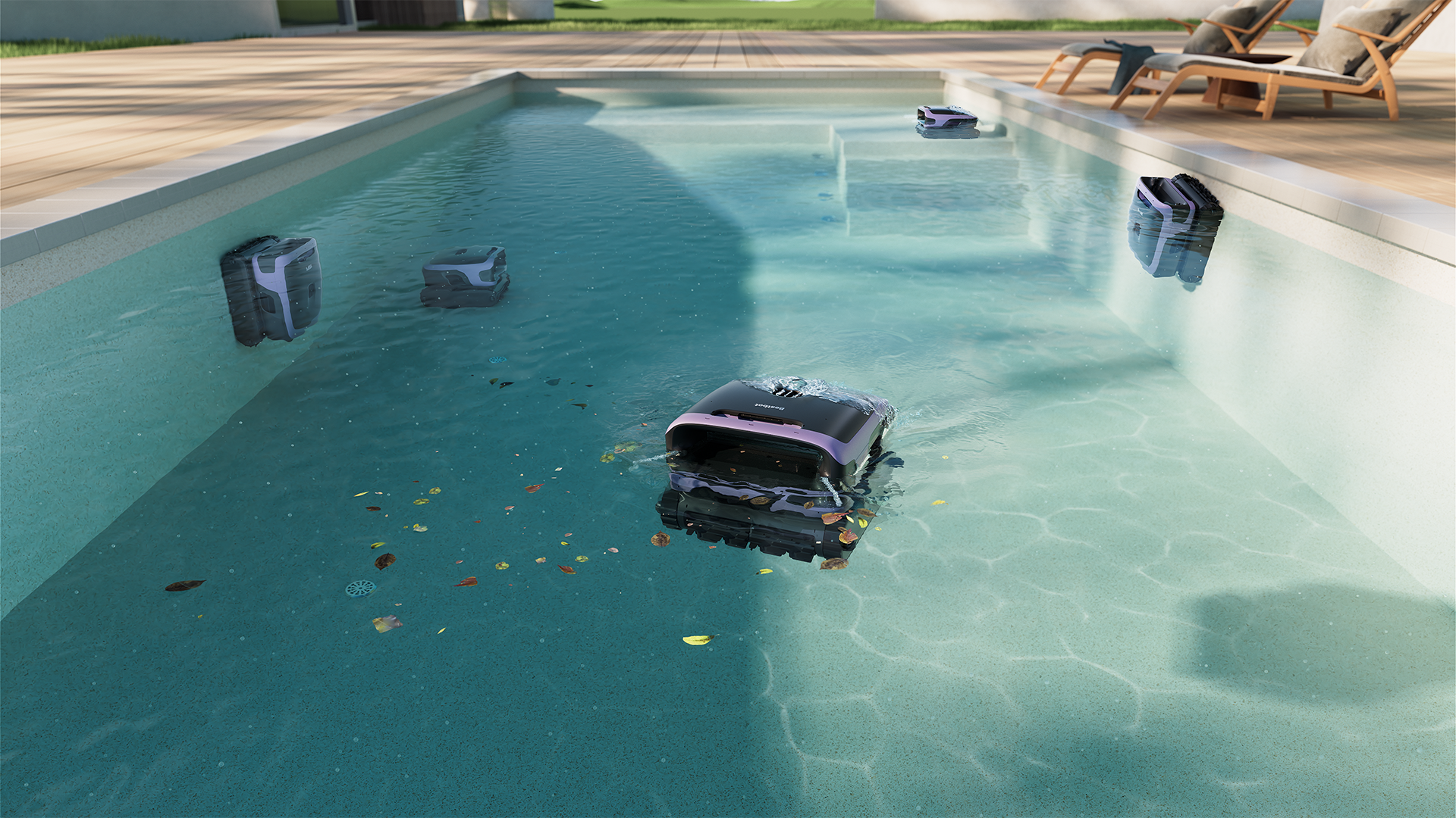 4-in-1 Komplettabdeckung des Pools