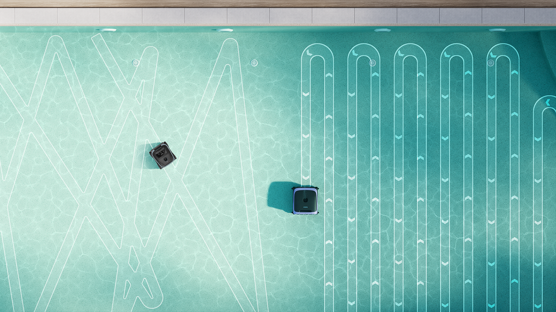 Smart S-Path Navigation für systematische Reinigung